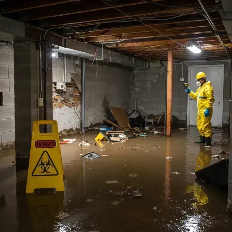 Flooded Basement Electrical Hazard in Frankfort, IL Property